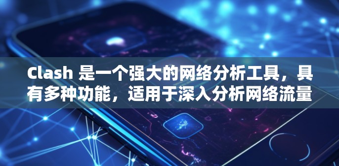 Clash 是一个强大的网络分析工具,具有多种功能,适用于深入分析网络流量。以下是 Clash 的详细功能概述